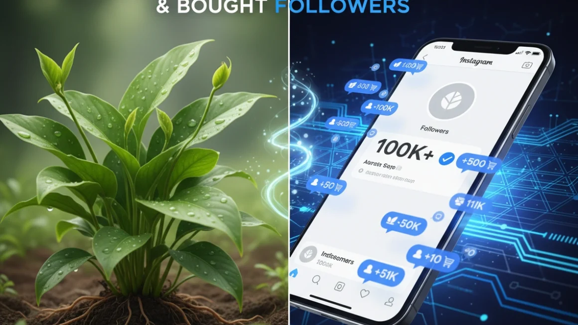 Combining Organic Growth and Bought Instagram Followers