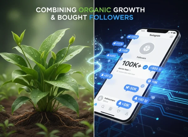 Combining Organic Growth and Bought Instagram Followers